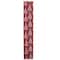 Cranberry Red and White Trees Burlap Wired Christmas Craft Ribbon 2.5" x 10 Yards